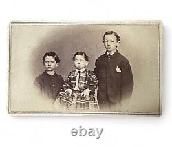 1860's Antique CDV Emancipated'White' Children Mixed Race'Mulatto' H. Fetter