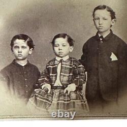 1860's Antique CDV Emancipated'White' Children Mixed Race'Mulatto' H. Fetter