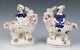 19th C. Pair Staffordshire Queen Victoria's Children with Goat Antique Figurine