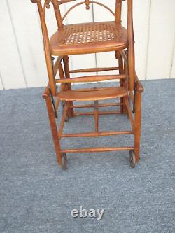 59162 ANTIQUE COLLAPSIBLE Child HIGH CHAIR STROLLER