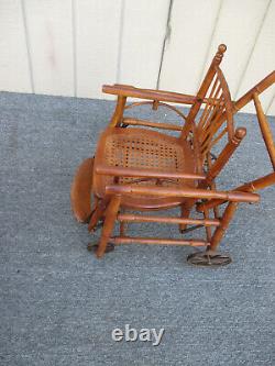 59162 ANTIQUE COLLAPSIBLE Child HIGH CHAIR STROLLER