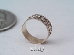 ANTIQUE VICTORIAN 10K ROSE GOLD BABY/ CHILDS WIDE BAND RING sz 1 1/4