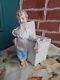 Adorable Antique Victorian Heubach Era Bisque Boy Girl Slipper Basket Figurine