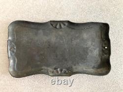 Antique 1800s Victorian Casket Coffin Plaque Herbert Wheeler Funeral Death Child