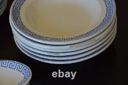 Antique (50) Piece Transferware Child's Tea Set Greek Key Pattern CAIRO