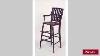 Antique American Victorian Childs High Chair With Slat