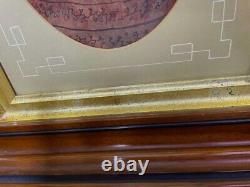 Antique Carved Stepped Deep Walnut Frame Gold Gilt, Hand Colored Child Photo Id'd