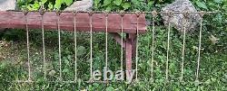 Antique Victorian Cast Iron Child Crib Metal Mattress Frame Garden Decor Display