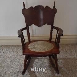 Antique Victorian Childs Rocking Chair Cottagecore