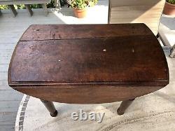 Antique Victorian Drop Leaf Table Salesman Sample or Child's Furniture 18.5 H