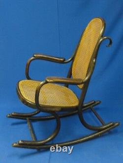 Antique Victorian Small Child Bentwood Rocker Rocking Chair