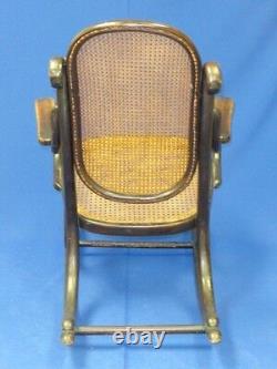 Antique Victorian Small Child Bentwood Rocker Rocking Chair