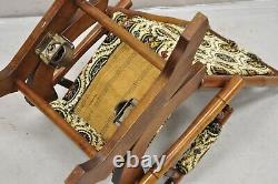 Antique Victorian Small Child's Maple Wood Platform Rocker Rocking Chair