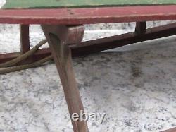 Antique Victorian Wood Child's Sled 1800's