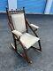 Antique Victorian Wooden Foldable Small Children's Rocking Chair