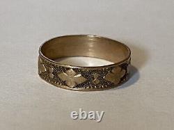 Antique Victorian c. 1850 10k Solid Gold Child's Baby Ring Band Size 1 Very Rare
