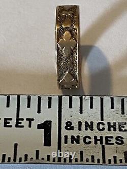 Antique Victorian c. 1850 10k Solid Gold Child's Baby Ring Band Size 1 Very Rare