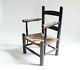 Antique child's chair antique folk victorian chair caning primitive furniture