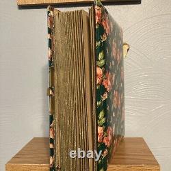 Antique circa 1870s Leather Victorian Photo Album with Photos Wedding / Children