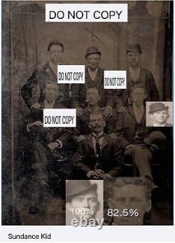 Butch Cassidy & The Sundance Kid Gang Tintype. Wm. Carver & Kid Curry, Ketchum