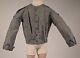 CIVIL War Era Child's Check Bodice W Glass Buttons