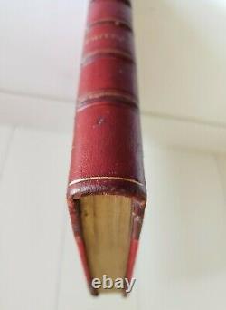 Child Life Poetry, Ed. John Greenleaf Whittier Antique 1871 Victorian Leather