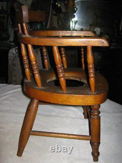 Country Primitive Baby Child Wood Potty Chair Country Victorian Art Plant Stand