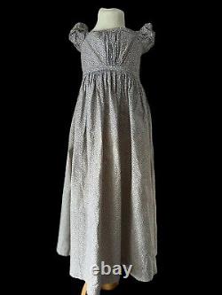 English Antique Child's Calico Dress c1860/70