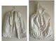 French Antique Baby Cape Satin White Embroidered Late 1800s To Early 1900s