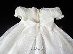 French Vintage Childs Dress in Printed Organdy withPure Silk Petticoat