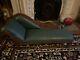 Gorgeous Child Size Antique Repro. Victorian Fainting Couch-Chaise Lounge-Toile