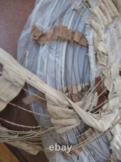 Lot of 5 antique Victorian Skirt hoops wire reed various sizes one child size