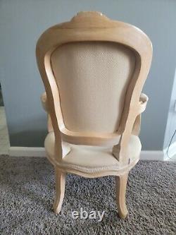 Louis XV Style Child Size Open Fauteuil ArmChair Hand Carved Chair