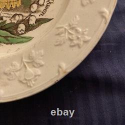 Rare Minton 1842 British Child's Poem Plate Transfer Ware 7 1/4 Inch