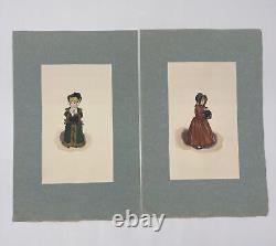 Set Of 14 Victorian Girls Prints From FAR Gallery 1946 Antique