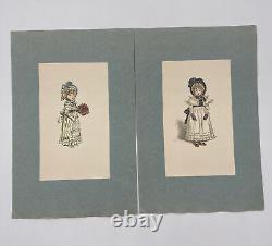 Set Of 14 Victorian Girls Prints From FAR Gallery 1946 Antique