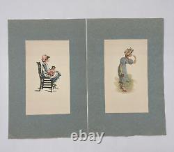 Set Of 14 Victorian Girls Prints From FAR Gallery 1946 Antique