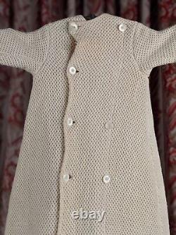 Victorian 19th C Unusual Child's Waffle Knit Long Coat