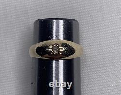 Victorian / Antique 14k Yellow Gold Diamond Child's / Baby's Ring Size 1