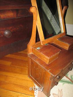 Victorian Antique Salesman Sample / Child's Oak Dresser & Mirror