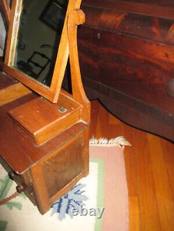 Victorian Antique Salesman Sample / Child's Oak Dresser & Mirror