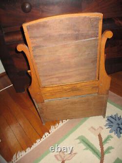 Victorian Antique Salesman Sample / Child's Oak Dresser & Mirror