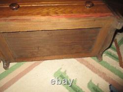 Victorian Antique Salesman Sample / Child's Oak Dresser & Mirror