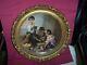 Vintage Charger With Victorian Children With Ornate Gold Frame