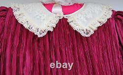 Vintage Mary McFadden Couture Girl Kids Child's Pleated Pink Dress Size 5 MINT