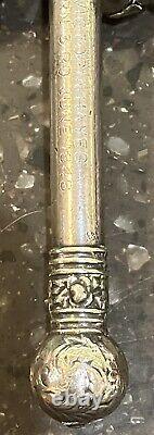 Vintage Victorian Silver Plated Baby Children's Rattle. Victorian Baby Rattle