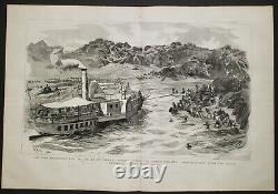 W. L. WYLLIE (1851-1931) Antique Original SIGNED Victorian ENGRAVING Nile Ship