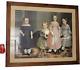 X-Large Antique Victorian Print The Alling Children 38x48 Framed Tarbell